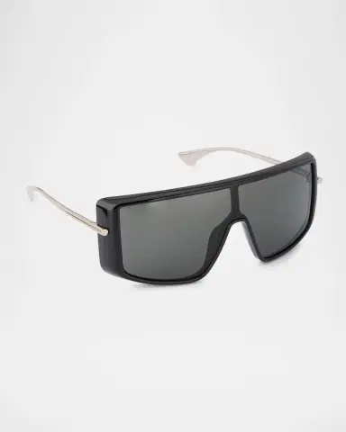 Alexander McQueen 99mm T-Bar Visor Sunglasses | Thumbnail 2