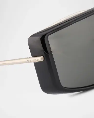 Alexander McQueen 99mm T-Bar Visor Sunglasses | Thumbnail 4