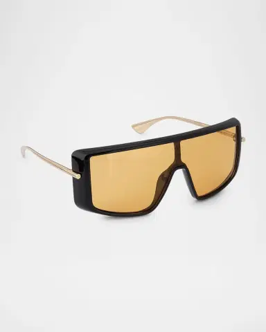 Alexander McQueen T-Bar 99mm Acetate & Metal Visor Sunglasses | Thumbnail 2 Alexander McQueen T-Bar 99mm Acetate & Metal Visor Sunglasses | Thumbnail 2