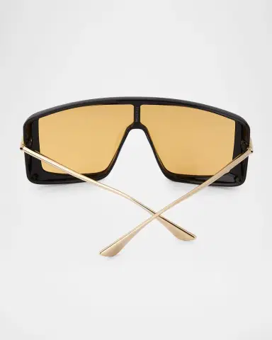 Alexander McQueen T-Bar 99mm Acetate & Metal Visor Sunglasses | Thumbnail 3 Alexander McQueen T-Bar 99mm Acetate & Metal Visor Sunglasses | Thumbnail 3