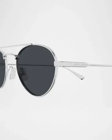 Saint Laurent 51mm Metal Aviator Sunglasses | Thumbnail 2