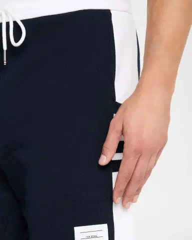 Thom Browne Men's Cotton 4-Bar Sweat Shorts | Thumbnail 4