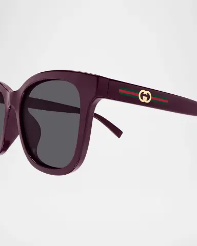 Gucci Lines 55mm Acetate Square Sunglasses | Thumbnail 2 Gucci Lines 55mm Acetate Square Sunglasses | Thumbnail 2