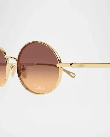 Chloé Aly 55mm Metal Round Sunglasses | Thumbnail 2 Chloé Aly 55mm Metal Round Sunglasses | Thumbnail 2