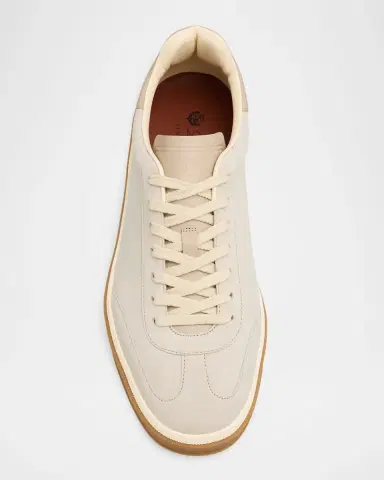 Loro Piana Men's Tennis Walk Suede & Leather Sneakers | Thumbnail 5