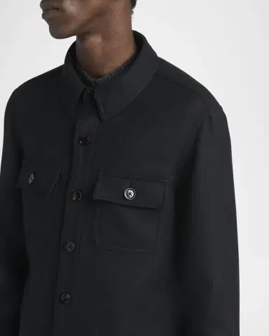 Tom Ford Men's Wool and Silk Double Pocket Jacket | Thumbnail 3