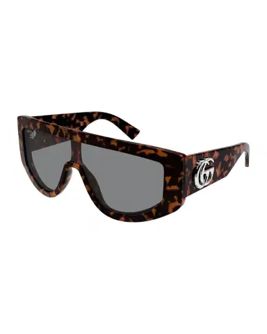 Gucci GG Extruded 99mm Acetate Shield Sunglasses | Thumbnail 1 Gucci GG Extruded 99mm Acetate Shield Sunglasses | Thumbnail 1