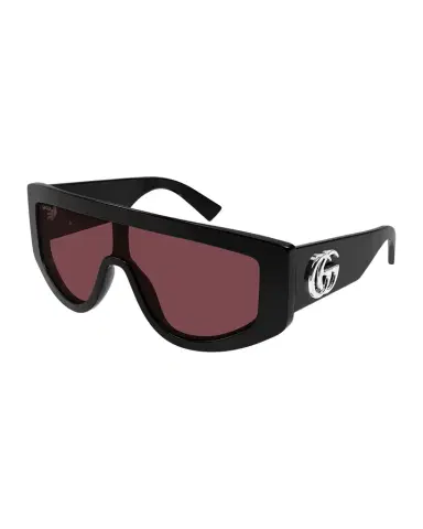 Gucci GG Extruded 99mm Acetate Shield Sunglasses | Thumbnail 1 Gucci GG Extruded 99mm Acetate Shield Sunglasses | Thumbnail 1