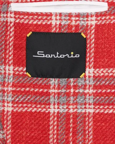 Sartorio Men's Wool and Silk Large Plaid Sport Coat | Thumbnail 5 Sartorio Men's Wool and Silk Large Plaid Sport Coat | Thumbnail 5