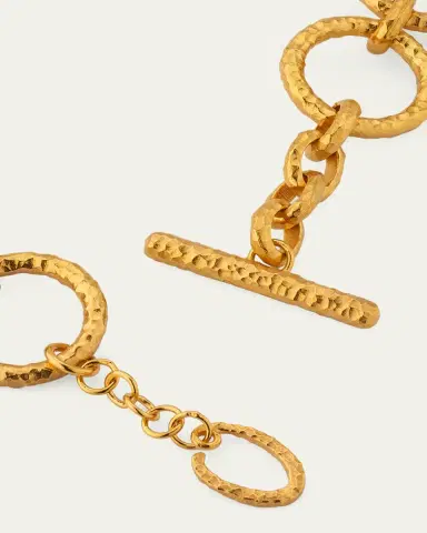Oscar de la Renta Rectangular Crystal Chain Necklace | Thumbnail 4