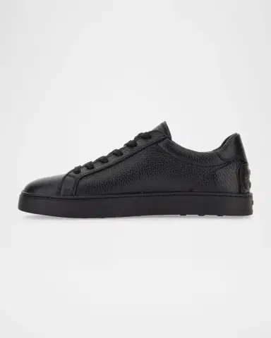 Tod's Men's Grained Calfskin Low-Top Sneakers | Thumbnail 2 Tod's Men's Grained Calfskin Low-Top Sneakers | Thumbnail 2