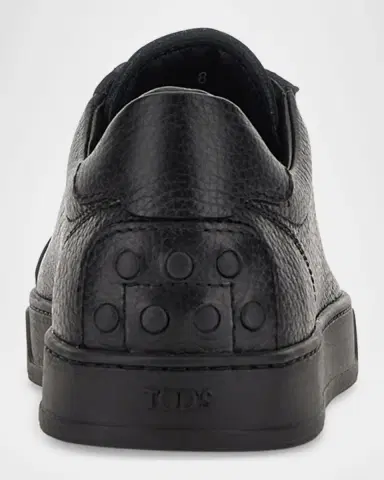 Tod's Men's Grained Calfskin Low-Top Sneakers | Thumbnail 3 Tod's Men's Grained Calfskin Low-Top Sneakers | Thumbnail 3