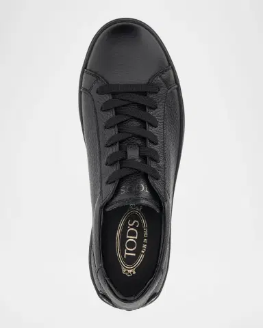 Tod's Men's Grained Calfskin Low-Top Sneakers | Thumbnail 5 Tod's Men's Grained Calfskin Low-Top Sneakers | Thumbnail 5