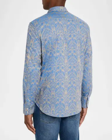 Robert Graham Men's Highland Damask Jacquard Sport Shirt | Thumbnail 2