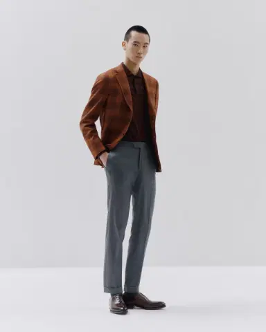 Isaia Men's Wool and Cashmere Plaid Sport Coat | Thumbnail 4