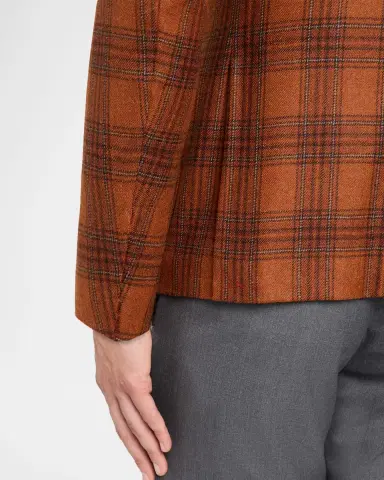 Isaia Men's Wool and Cashmere Plaid Sport Coat | Thumbnail 8