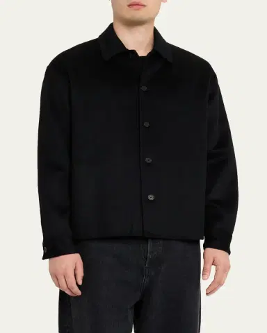 Frame Men's Double-Face Wool Overshirt | Thumbnail 4 Frame Men's Double-Face Wool Overshirt | Thumbnail 4