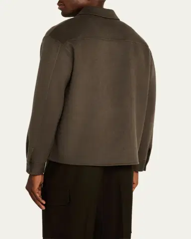 Frame Men's Double-Face Wool Overshirt | Thumbnail 7 Frame Men's Double-Face Wool Overshirt | Thumbnail 7