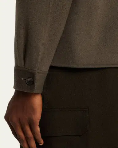 Frame Men's Double-Face Wool Overshirt | Thumbnail 9 Frame Men's Double-Face Wool Overshirt | Thumbnail 9