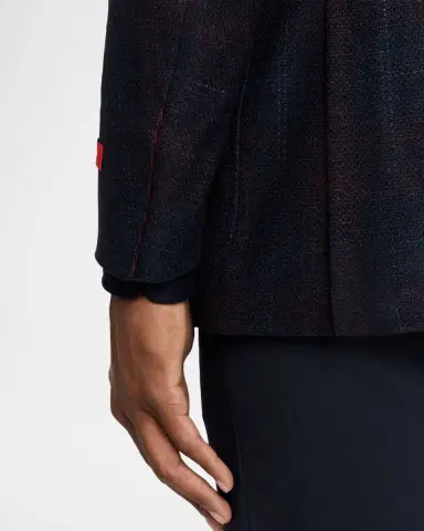 Isaia Men's Wool, Silk, and Cashmere Plaid Sport Coat | Thumbnail 7