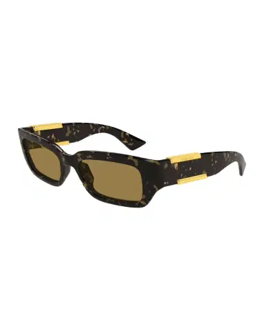 Bottega Veneta Dash Havana 55mm Rectangular Acetate Sunglasses | Thumbnail 1