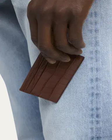 Tom Ford Men's Exotic Line Croc-Effect Card Holder | Thumbnail 2