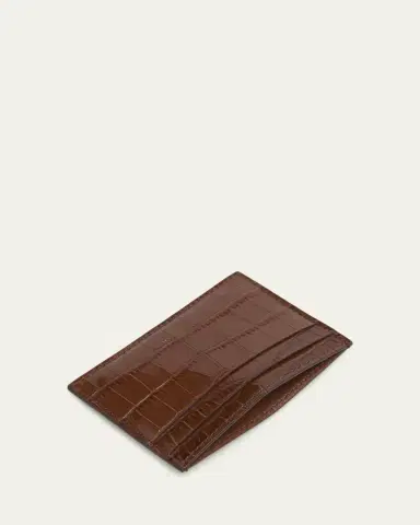 Tom Ford Men's Exotic Line Croc-Effect Card Holder | Thumbnail 3