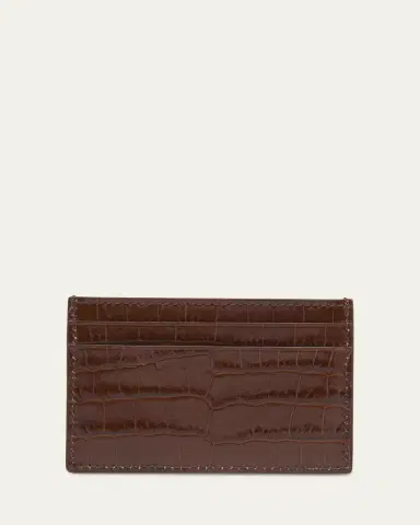 Tom Ford Men's Exotic Line Croc-Effect Card Holder | Thumbnail 4