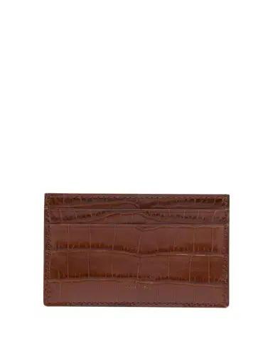 Tom Ford Men's Exotic Line Croc-Effect Card Holder | Thumbnail 1