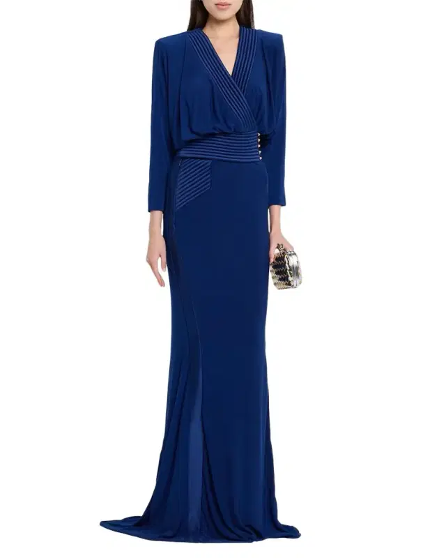 I 'm Her Man Jersey Drop-Sleeve Gown