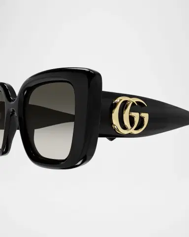 Gucci GG Bag 50mm Acetate Butterfly Sunglasses | Thumbnail 2