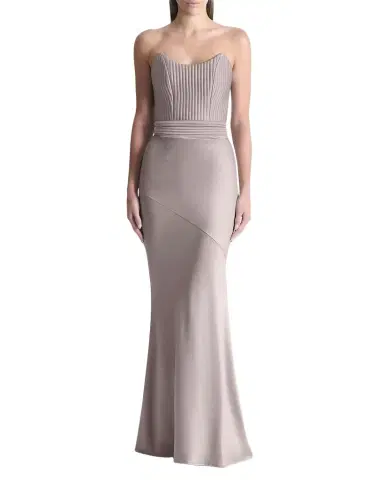Zhivago Germaine Strapless Stretch Satin Column Gown | Thumbnail 1 Zhivago Germaine Strapless Stretch Satin Column Gown | Thumbnail 1