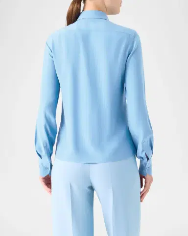 Akris Silk Crepe Button-Down Shirt | Thumbnail 2