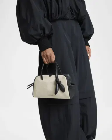 Jacquemus Le Petit Turismo Two-Tone Top Handle Bowling Bag | Thumbnail 2 Jacquemus Le Petit Turismo Two-Tone Top Handle Bowling Bag | Thumbnail 2