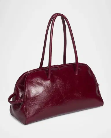Jacquemus Le Turismo Leather Shoulder Bowling Bag | Thumbnail 4