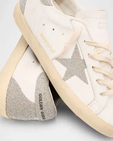 Golden Goose Super-Star Crystal Leather Low-Top Sneakers | Thumbnail 4 Golden Goose Super-Star Crystal Leather Low-Top Sneakers | Thumbnail 4