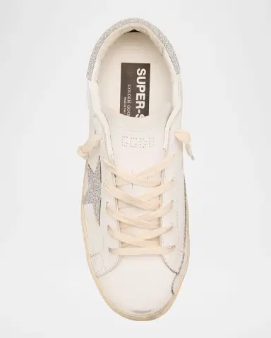 Golden Goose Super-Star Crystal Leather Low-Top Sneakers | Thumbnail 5 Golden Goose Super-Star Crystal Leather Low-Top Sneakers | Thumbnail 5