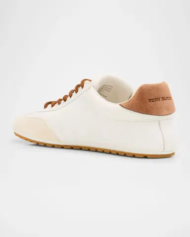Tory Burch Field Leather and Suede Low-Top Sneakers | Thumbnail 3