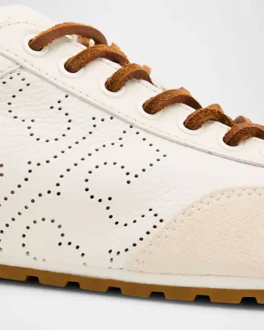 Tory Burch Field Leather and Suede Low-Top Sneakers | Thumbnail 4