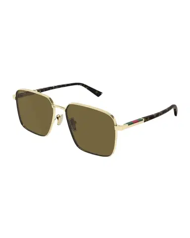 Gucci Subtle Web 60mm Metal Square Sunglasses | Thumbnail 1