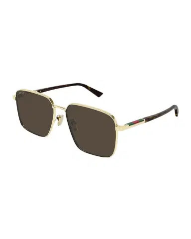 Gucci Subtle Web 60mm Metal Square Sunglasses | Thumbnail 1