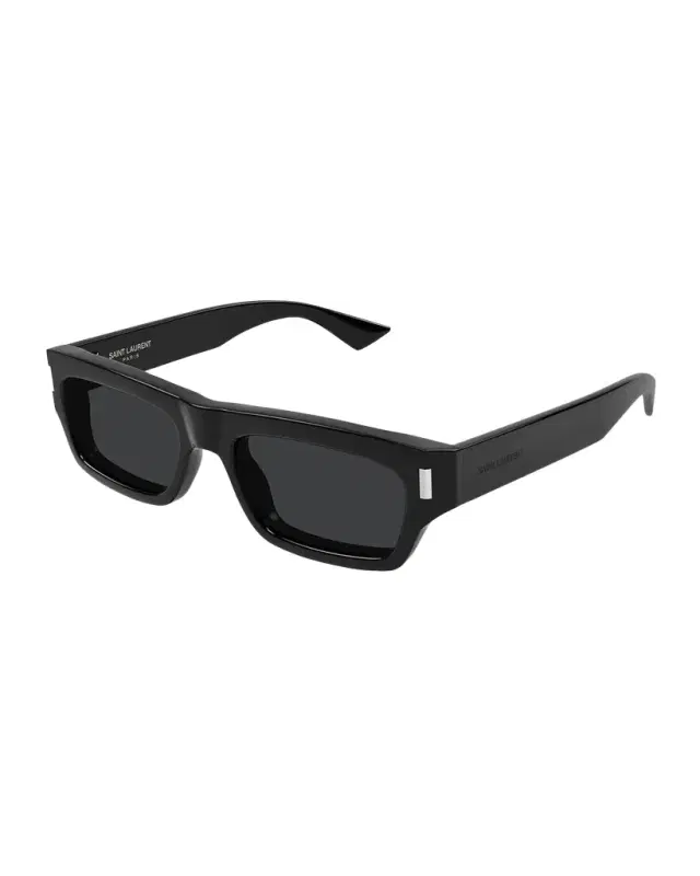 Saint Laurent Men 's Sl 837-001 Acetate Rectangular Sunglasses