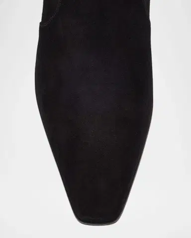 Stuart Weitzman Stassi Suede Zip Booties | Thumbnail 5 Stuart Weitzman Stassi Suede Zip Booties | Thumbnail 5