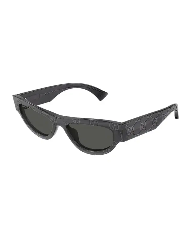 Gucci Miami Logo 53mm Acetate Cat-Eye Sunglasses