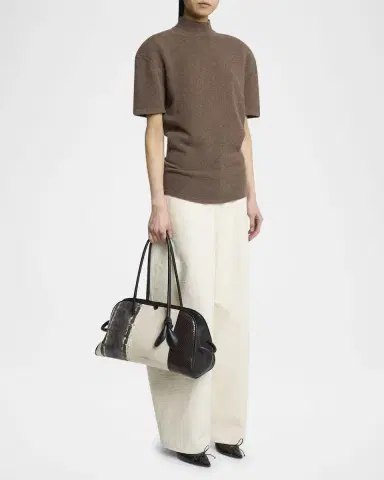 Jacquemus Le Turismo Snakeskin Top Handle Bowling Bag | Thumbnail 4 Jacquemus Le Turismo Snakeskin Top Handle Bowling Bag | Thumbnail 4