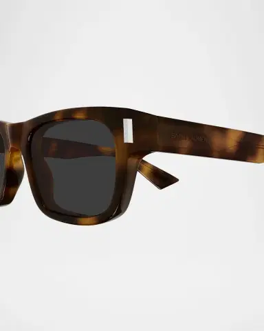 Saint Laurent Men's SL 83-002 Plastic Rectangle Sunglasses | Thumbnail 2