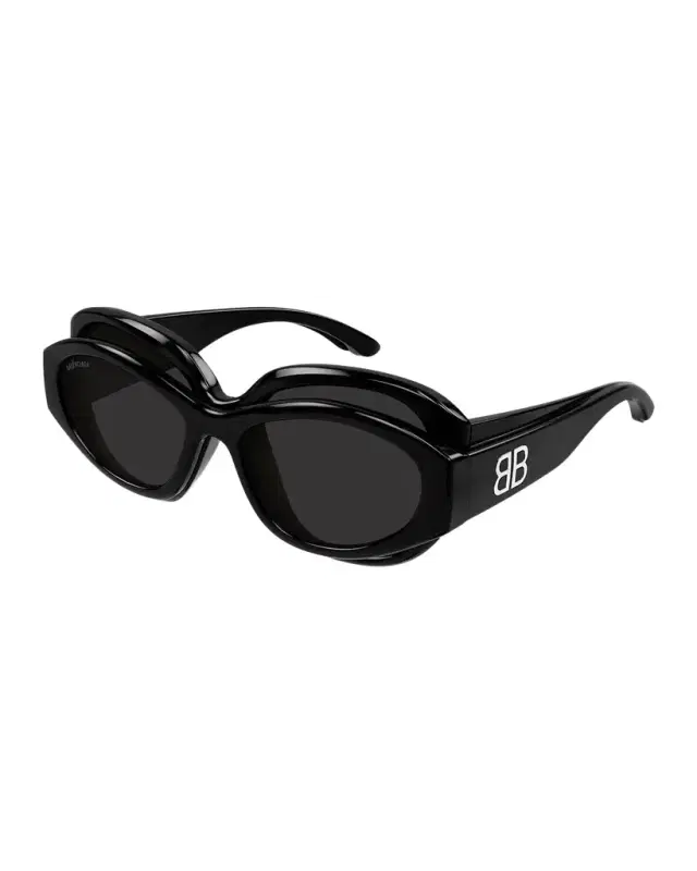 Superbusy 55mm Acetate Oval Sunglasses