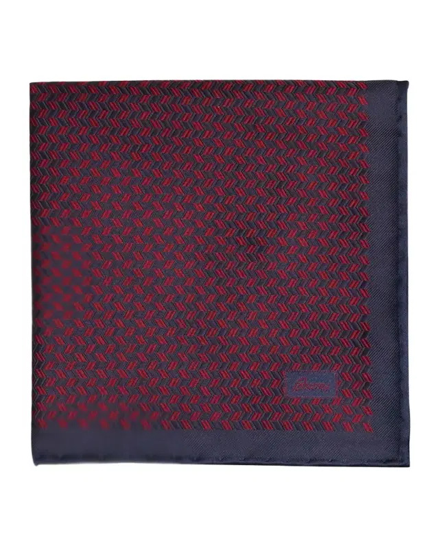 Men 's Jacquard Chevron Silk Pocket Square