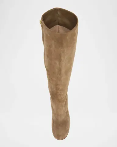 Gianvito Rossi Joelle Suede Knee Boots | Thumbnail 5