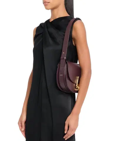 Burberry Bridle Small Leather Saddle Shoulder Bag | Thumbnail 1